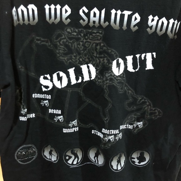 ACDC Back in Canada 2009 Concert T-Shirt Double sided Medium anvil tag - Picture 9 of 9